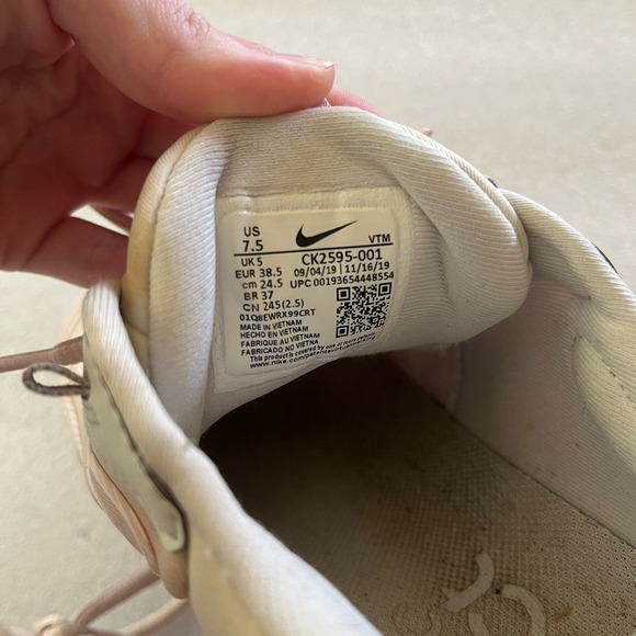 Nike Air Max 270 React ENG Photo White Dust Rose Pink Sz 7.5 CK2595-001 - Picture 7 of 8